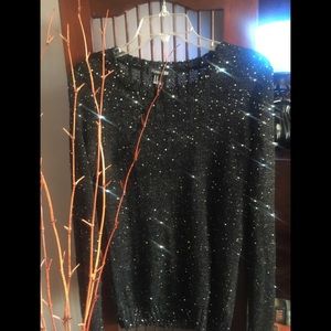 Black evening sweater